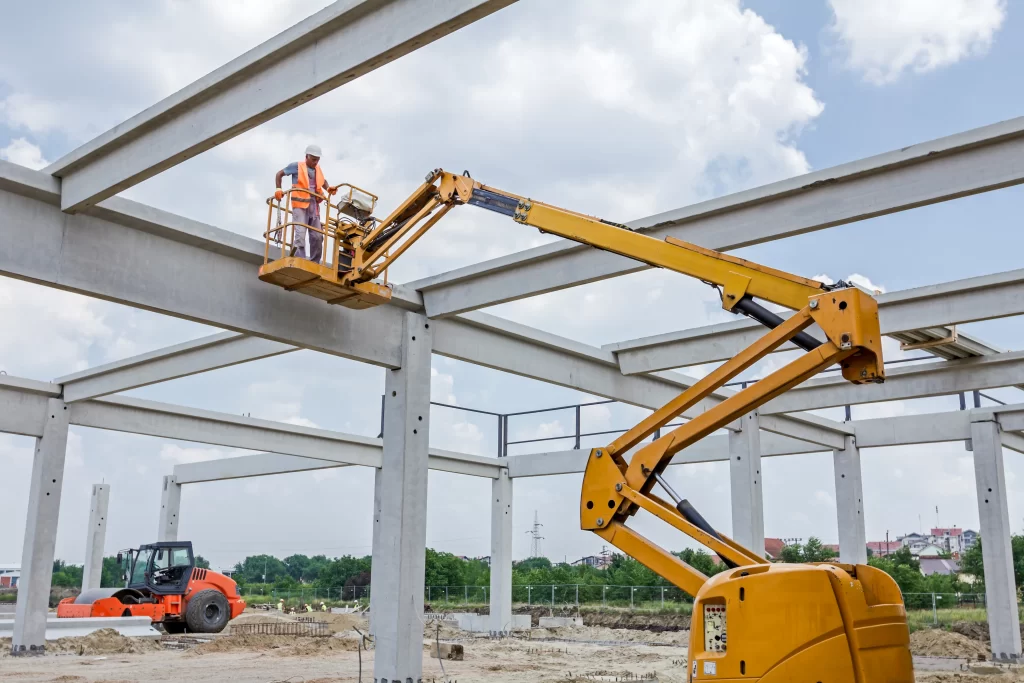 Imagen de operario en Cherry picker