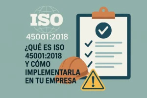 Imagen cartel del significadod el ISO 450019:2018